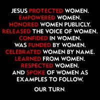 Jesus Protected Women Empowered Women Honored Women Publicly Premium T-Shirt