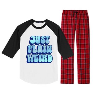 Just Plain Weird Kamala Harris 2024 Raglan Sleeve Pajama Set