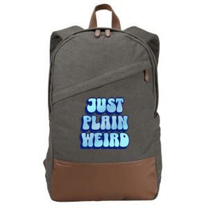 Just Plain Weird Kamala Harris 2024 Cotton Canvas Backpack