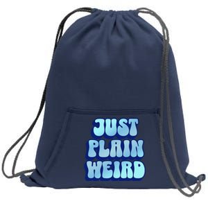 Just Plain Weird Kamala Harris 2024 Sweatshirt Cinch Pack Bag