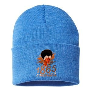 Juneteenth Queen 1865 Ecipation Day Black History Month Gift Sustainable Knit Beanie