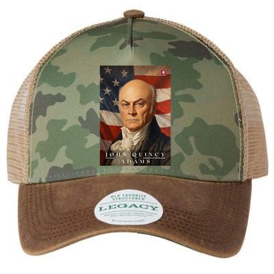 John Quincy Adams 6th President Of The United States Portrait Legacy Tie Dye Trucker Hat