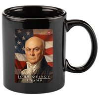 John Quincy Adams 6th President Of The United States Portrait 11oz C Handle Ceramic Mug