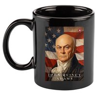 John Quincy Adams 6th President Of The United States Portrait 11oz C Handle Ceramic Mug