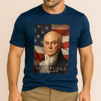 John Quincy Adams 6th President Of The United States Portrait Cooling Performance Crew T-Shirt