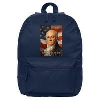 John Quincy Adams 6th President Of The United States Portrait 16 in Basic Backpack