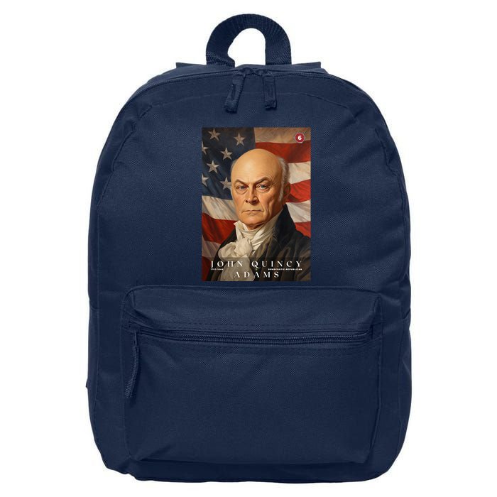 John Quincy Adams 6th President Of The United States Portrait 16 in Basic Backpack
