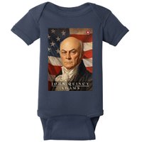 John Quincy Adams 6th President Of The United States Portrait Baby Bodysuit