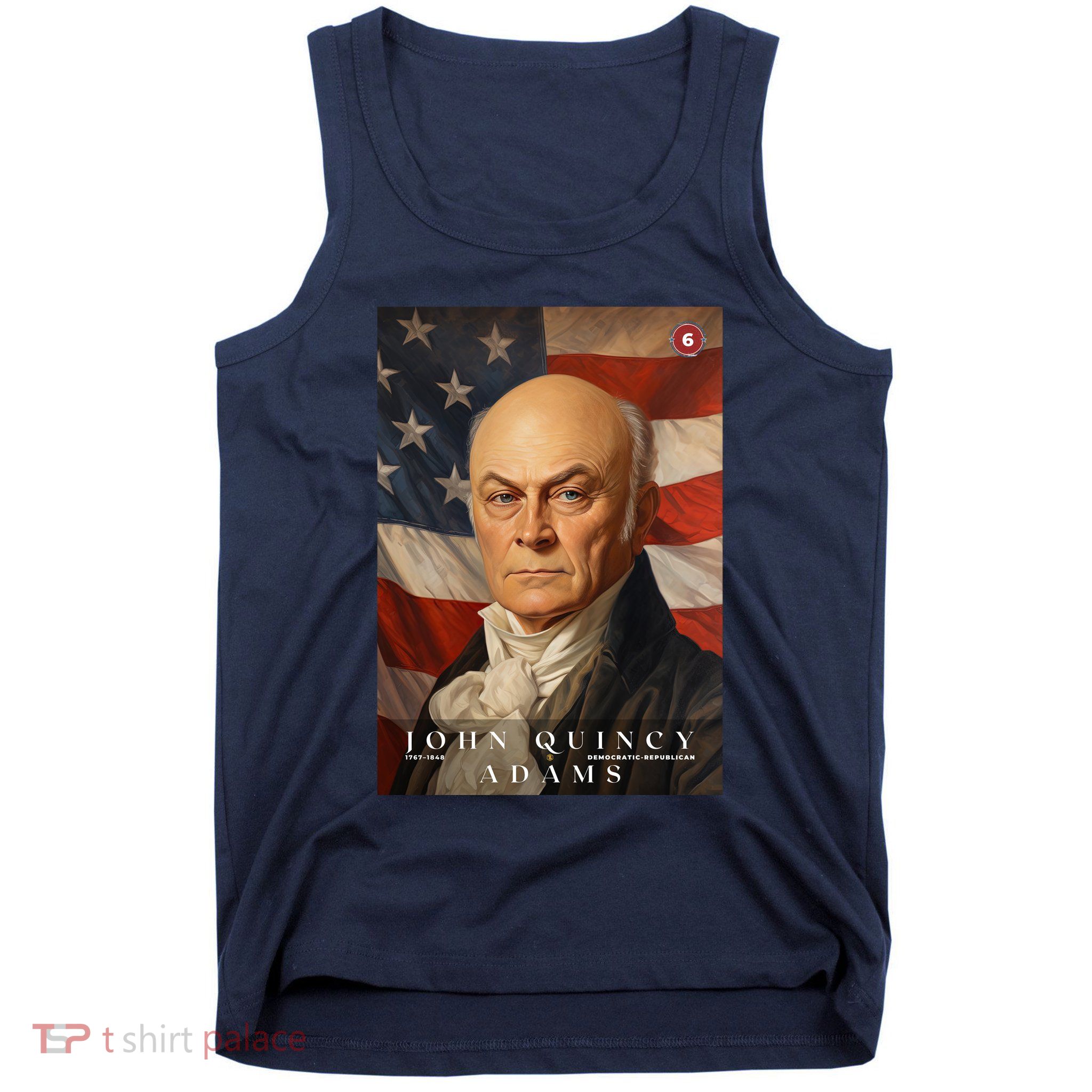 John Quincy Adams 6th President Of The United States Portrait Tank Top