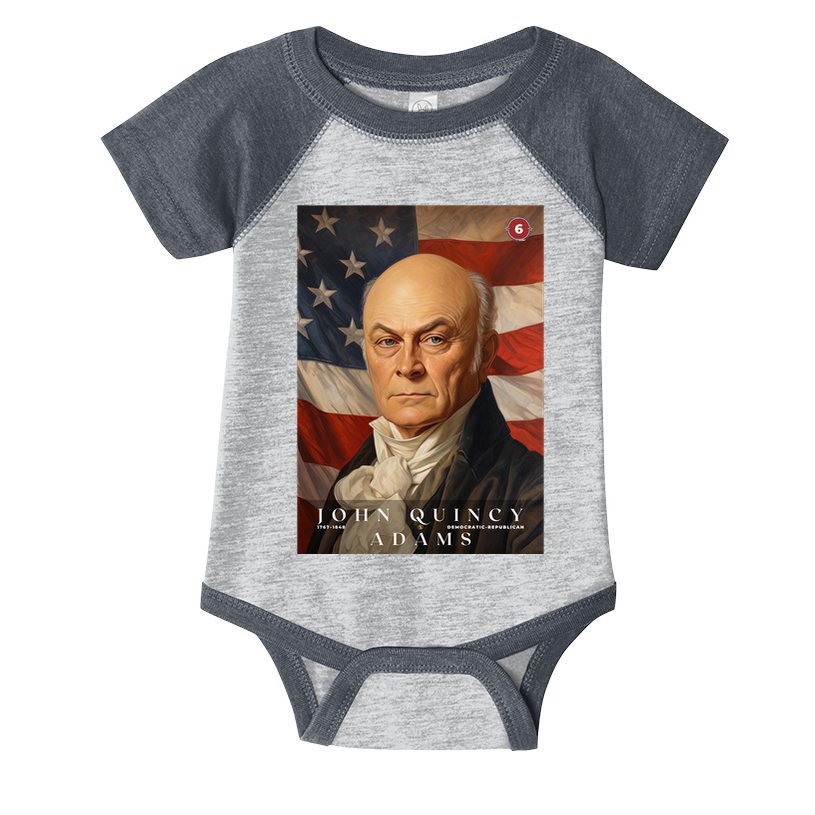 John Quincy Adams 6th President Of The United States Portrait Infant Baby Jersey Bodysuit