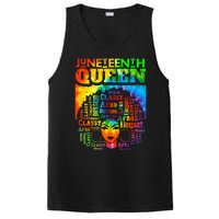 Juneteenth Queen Afro Melanin Black Girl Magic Tie Dye PosiCharge Competitor Tank