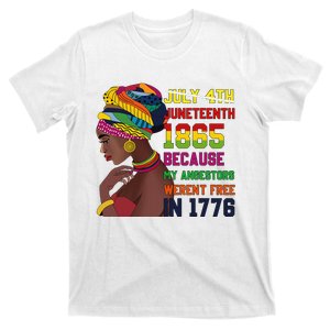 Juneteenth  Queen African American black afro T-Shirt