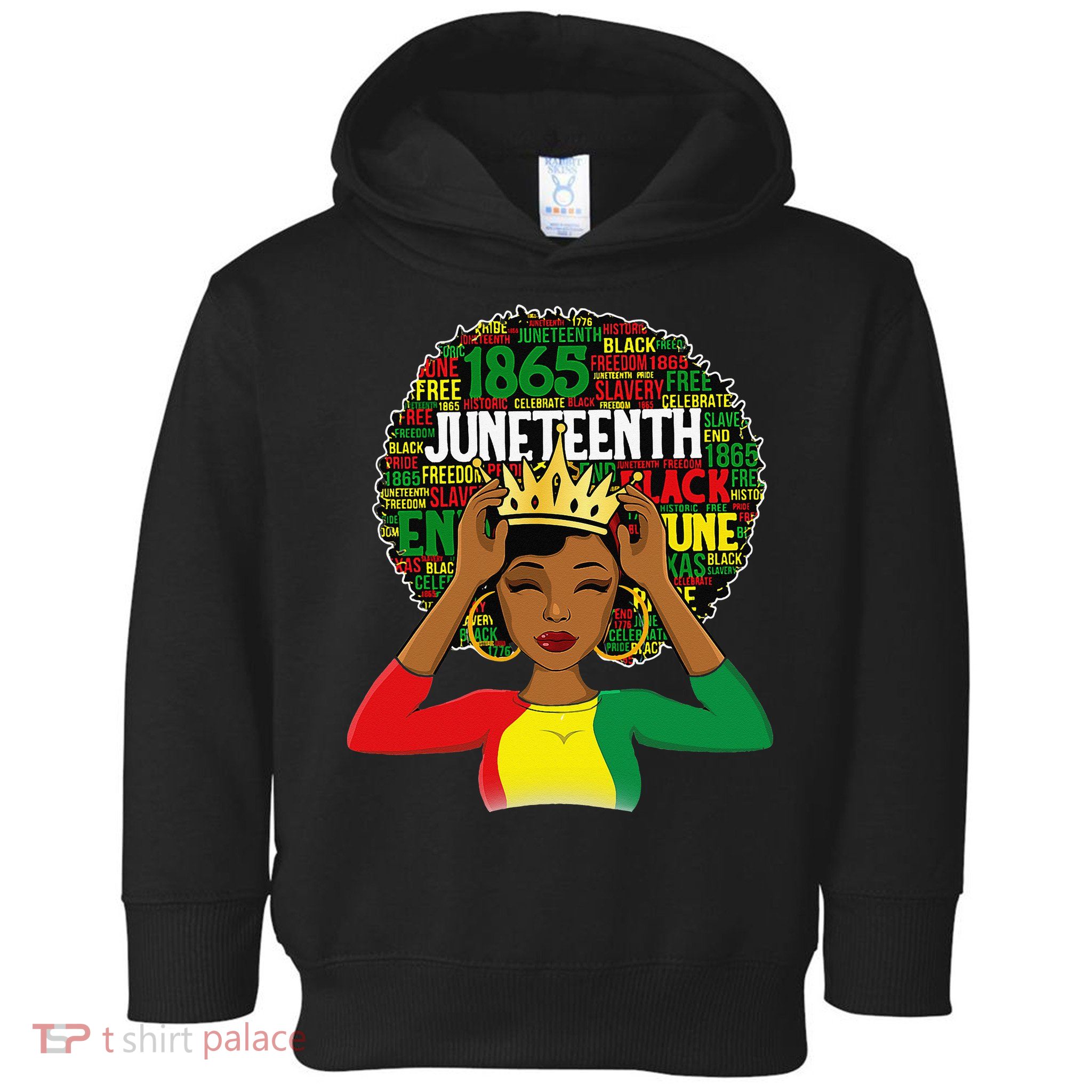 Juneteenth  Queen African American black afro Toddler Hoodie