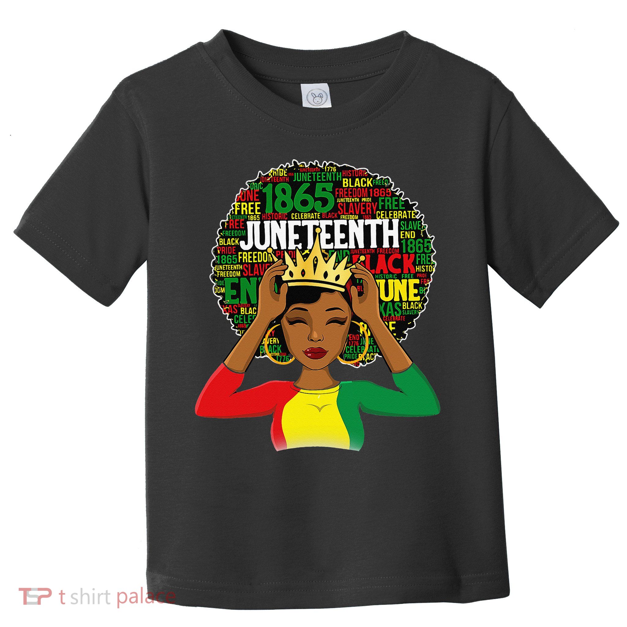 Juneteenth  Queen African American black afro Toddler T-Shirt