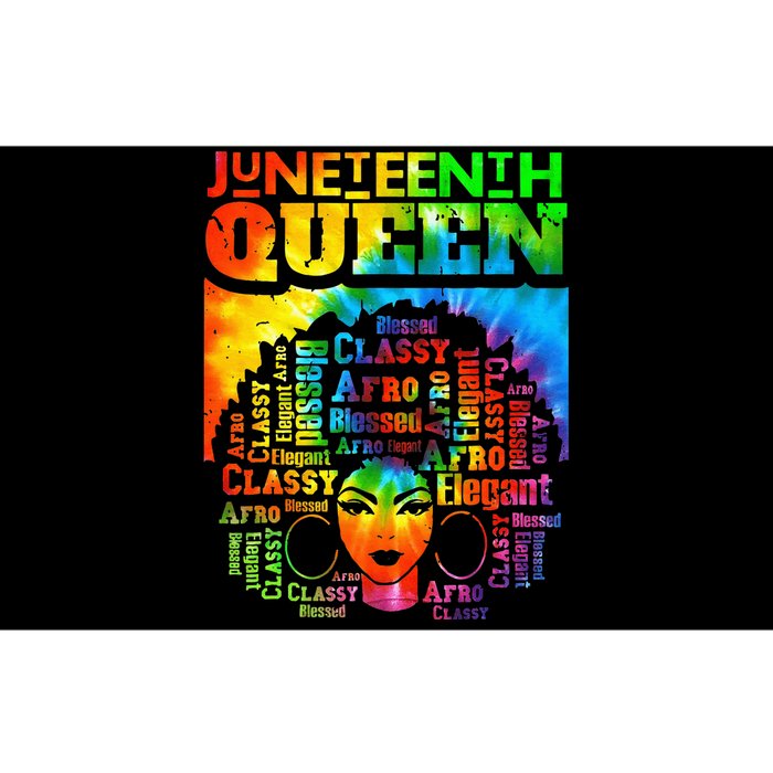 Juneteenth Queen Afro Melanin Black Girl Magic Women Bumper Sticker