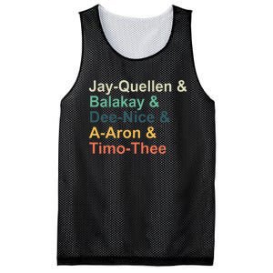 Jay Quellen & Balakay & Dee Nice & A Aron & Timo Thee Mesh Reversible Basketball Jersey Tank