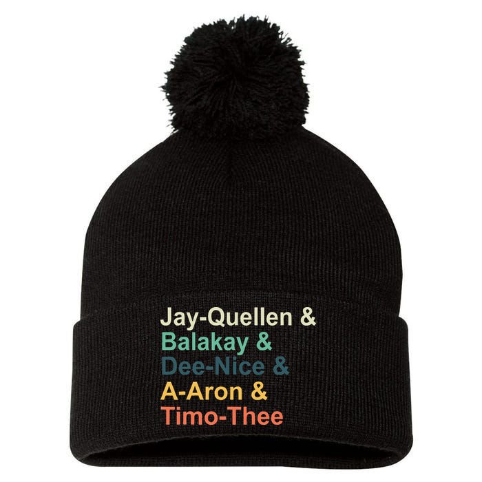 Jay Quellen & Balakay & Dee Nice & A Aron & Timo Thee Pom Pom 12in Knit Beanie