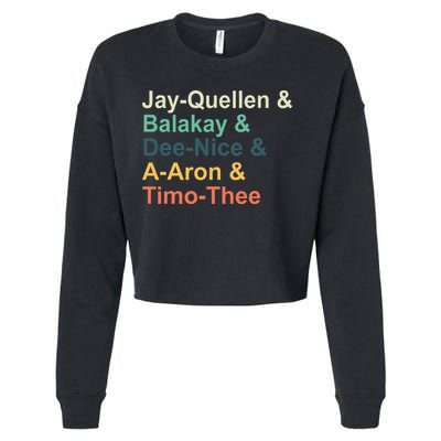 Jay Quellen & Balakay & Dee Nice & A Aron & Timo Thee Cropped Pullover Crew