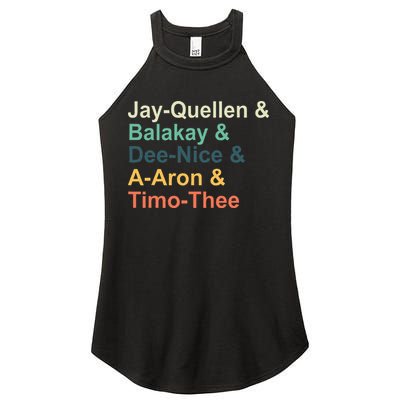 Jay Quellen & Balakay & Dee Nice & A Aron & Timo Thee Women's Perfect Tri Rocker Tank