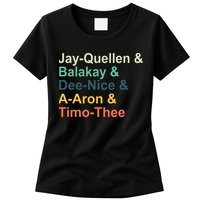 Jay Quellen & Balakay & Dee Nice & A Aron & Timo Thee Womens T-Shirt