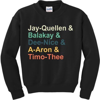 Jay Quellen & Balakay & Dee Nice & A Aron & Timo Thee Kids Sweatshirt
