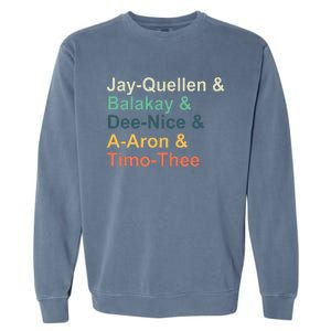 Jay Quellen & Balakay & Dee Nice & A Aron & Timo Thee Garment-Dyed Sweatshirt