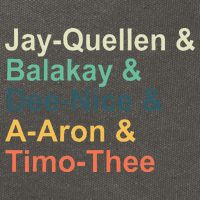 Jay Quellen & Balakay & Dee Nice & A Aron & Timo Thee Cotton Canvas Backpack