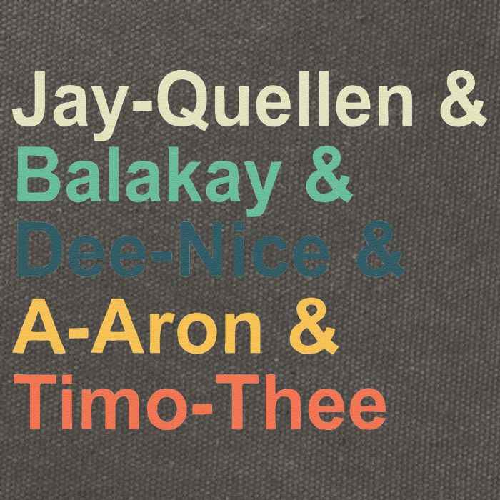 Jay Quellen & Balakay & Dee Nice & A Aron & Timo Thee Cotton Canvas Backpack