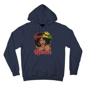 Juneteenth Queen Black African American Woman Afro Tall Hoodie