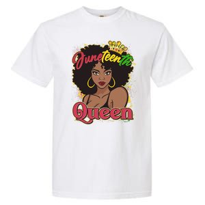 Juneteenth Queen Black African American Woman Afro Garment-Dyed Heavyweight T-Shirt