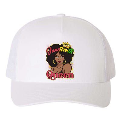 Juneteenth Queen Black African American Woman Afro Yupoong Adult 5-Panel Trucker Hat