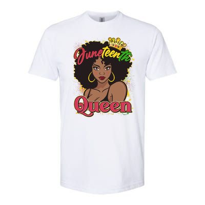 Juneteenth Queen Black African American Woman Afro Softstyle® CVC T-Shirt