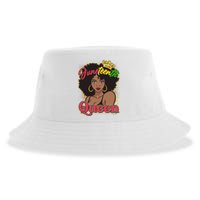 Juneteenth Queen Black African American Woman Afro Sustainable Bucket Hat