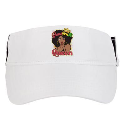 Juneteenth Queen Black African American Woman Afro Adult Drive Performance Visor