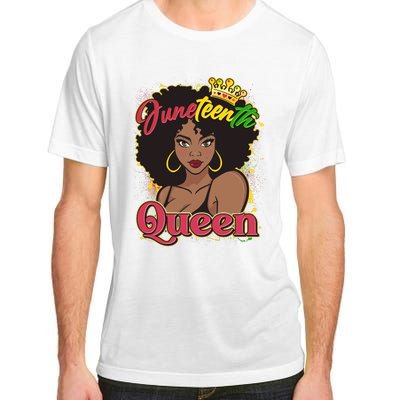 Juneteenth Queen Black African American Woman Afro Adult ChromaSoft Performance T-Shirt