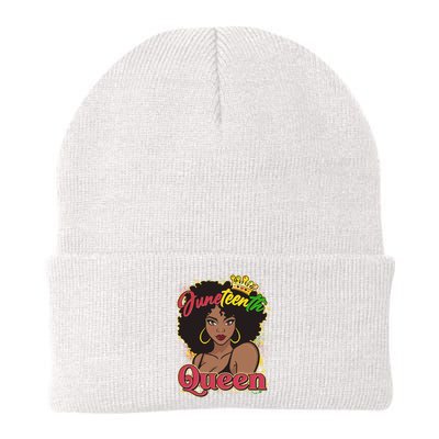 Juneteenth Queen Black African American Woman Afro Knit Cap Winter Beanie