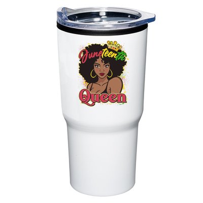 Juneteenth Queen Black African American Woman Afro Tumbler
