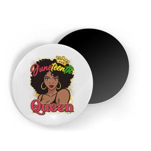 Juneteenth Queen Black African American Woman Afro Magnet