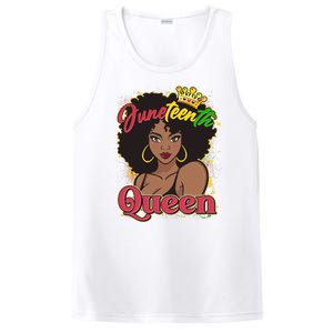 Juneteenth Queen Black African American Woman Afro PosiCharge Competitor Tank