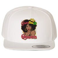 Juneteenth Queen Black African American Woman Afro Wool Snapback Cap