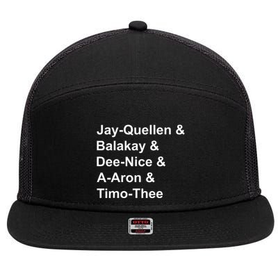 Jay Quellen & Balakay & Dee Nice & A Aron & Timo Thee 7 Panel Mesh Trucker Snapback Hat