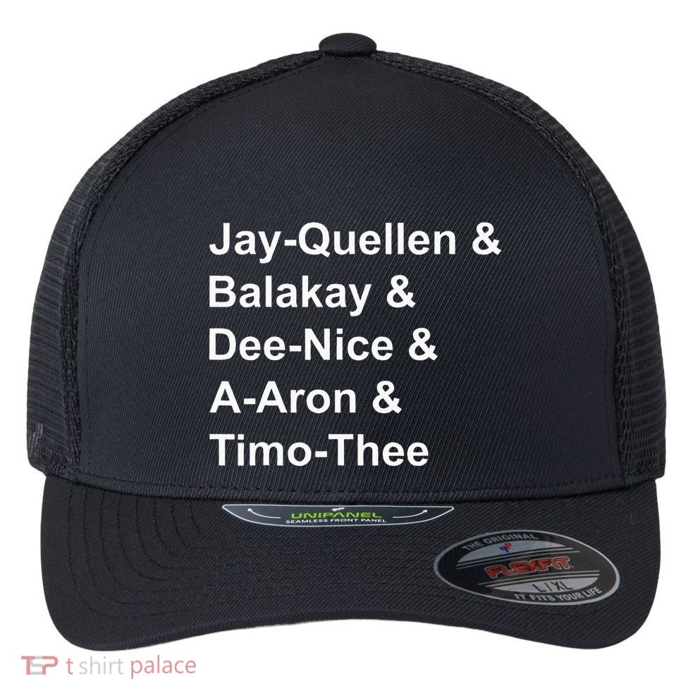 Jay Quellen & Balakay & Dee Nice & A Aron & Timo Thee Flexfit Unipanel Trucker Cap