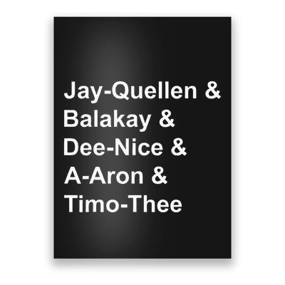 Jay Quellen & Balakay & Dee Nice & A Aron & Timo Thee Poster