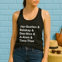Jay Quellen & Balakay & Dee Nice & A Aron & Timo Thee Womens Tank Top