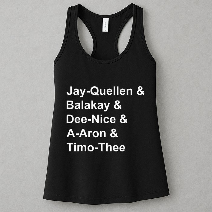 Jay Quellen & Balakay & Dee Nice & A Aron & Timo Thee Womens Tank Top