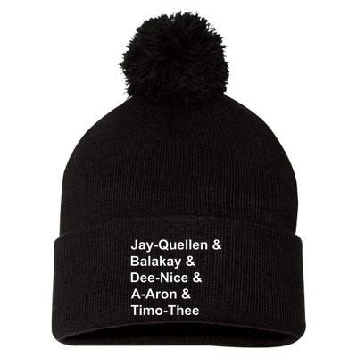 Jay Quellen & Balakay & Dee Nice & A Aron & Timo Thee Pom Pom 12in Knit Beanie