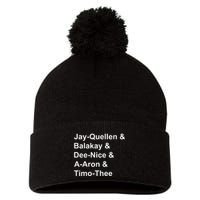 Jay Quellen & Balakay & Dee Nice & A Aron & Timo Thee Pom Pom 12in Knit Beanie