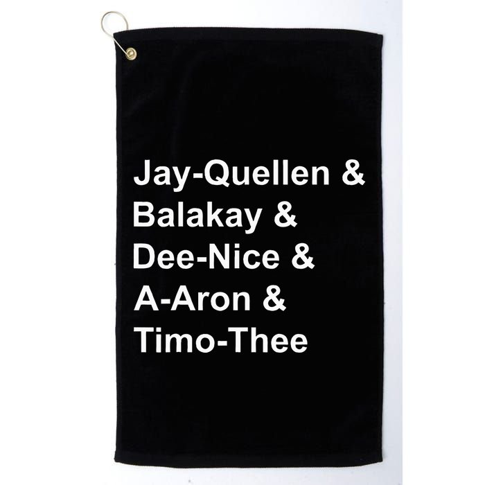Jay Quellen & Balakay & Dee Nice & A Aron & Timo Thee Golf Towel