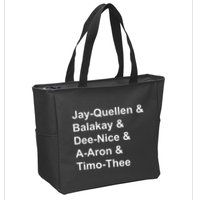 Jay Quellen & Balakay & Dee Nice & A Aron & Timo Thee Zip Tote Bag