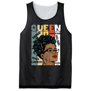 Juneteenth Queen Celebration Artwork Mesh Reversible Basketball Jersey Tank